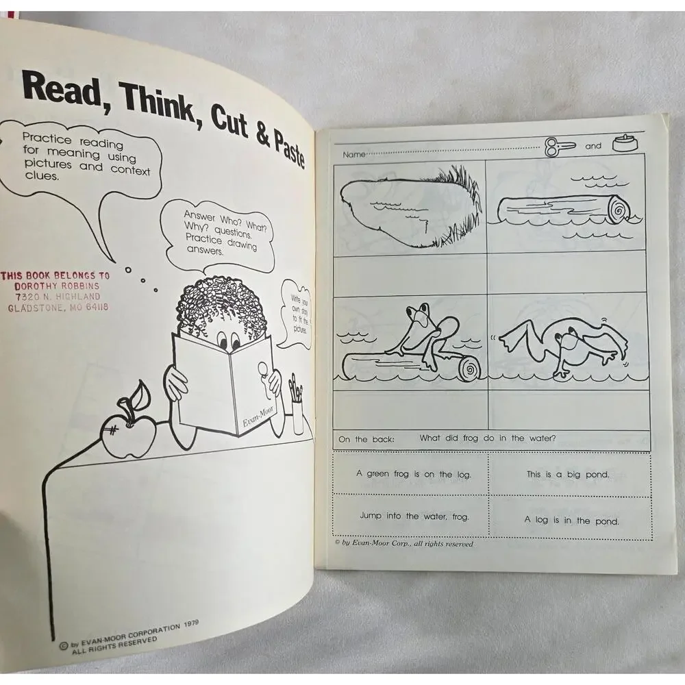 Evan-Moor Homeschool 4 Books English Grammar Phonics Reproducibles 1st to 3rd